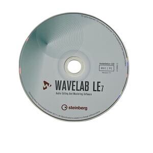 Steinberg WaveLab LE7 Audio Editing Software Install CD & Instructions Mac/PC V7